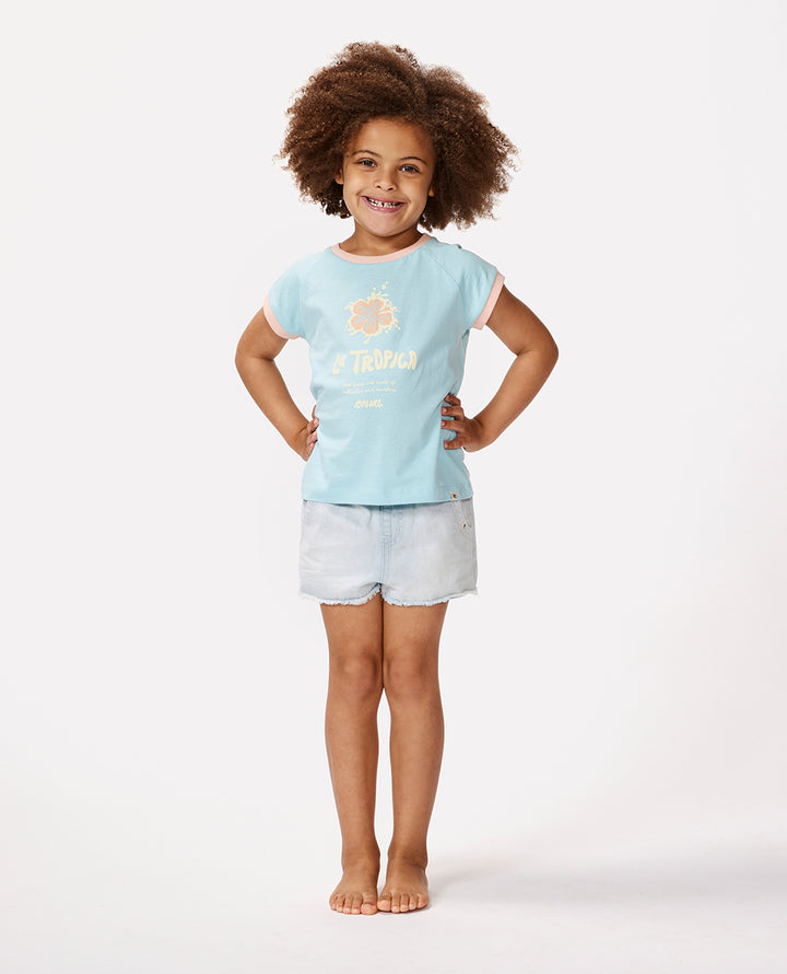 Rip Curl Girl La Tropica Slogan Tee -Girl 00OJTE
