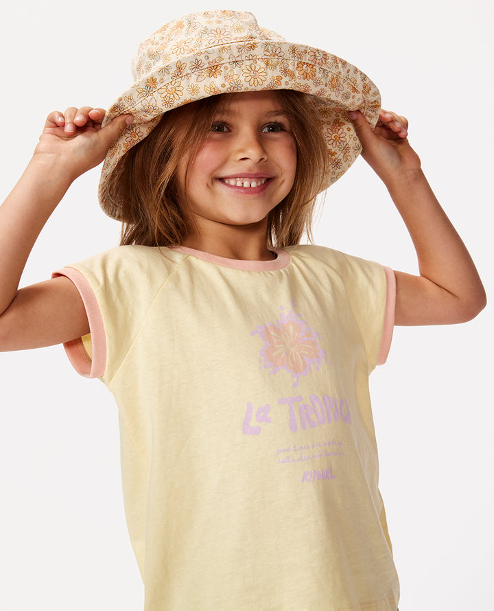 Rip Curl Girl La Tropica Slogan Tee -Girl 00OJTE