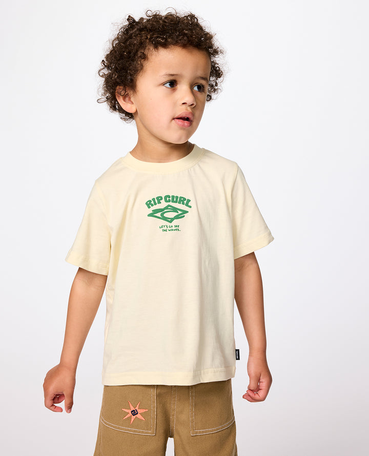 Rip Curl Boy Wave Dayz Logo Tee -Boy 02DTTE