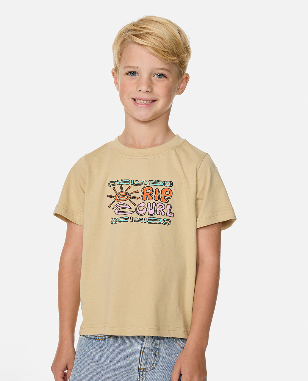 Rip Curl Boy Cosmic Surfing Logo Tee -Boy 02KTTE