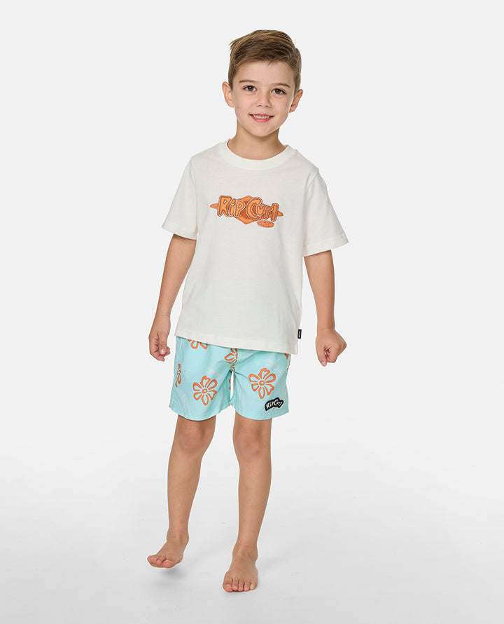 Rip Curl Boy Ride The Wave Logo Tee - Boy 02TTTE