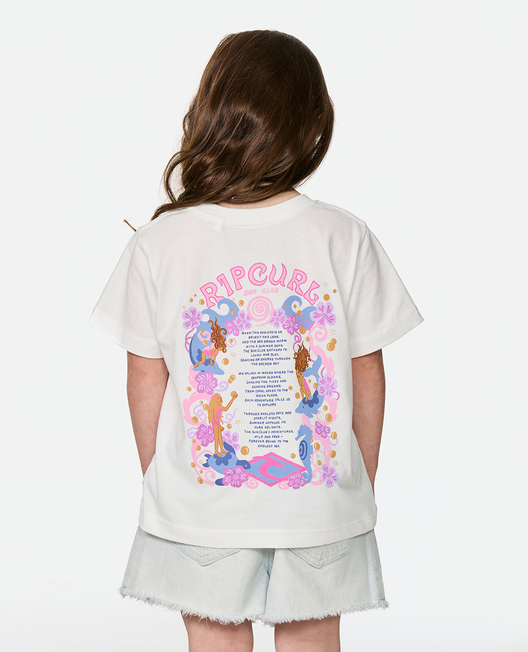Rip Curl Girl Sunshine Club Band Tee - Girl 054JTE
