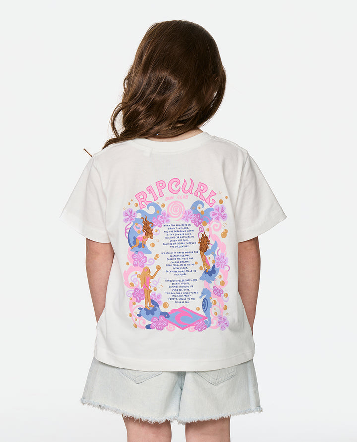 Rip Curl Girl Sunshine Club Band Tee - Girl 054JTE