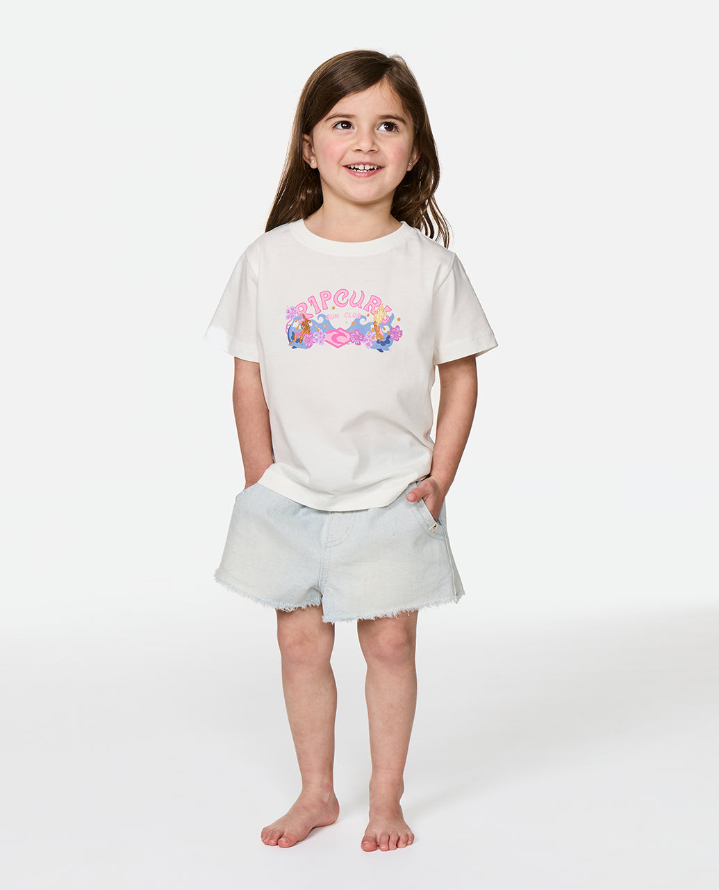 Rip Curl Girl Sunshine Club Band Tee - Girl 054JTE