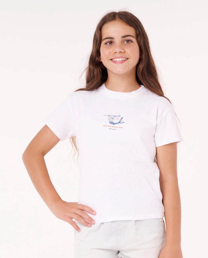 Rip Curl Girl Shore Break Relaxed Tee-Girl 05SGTE