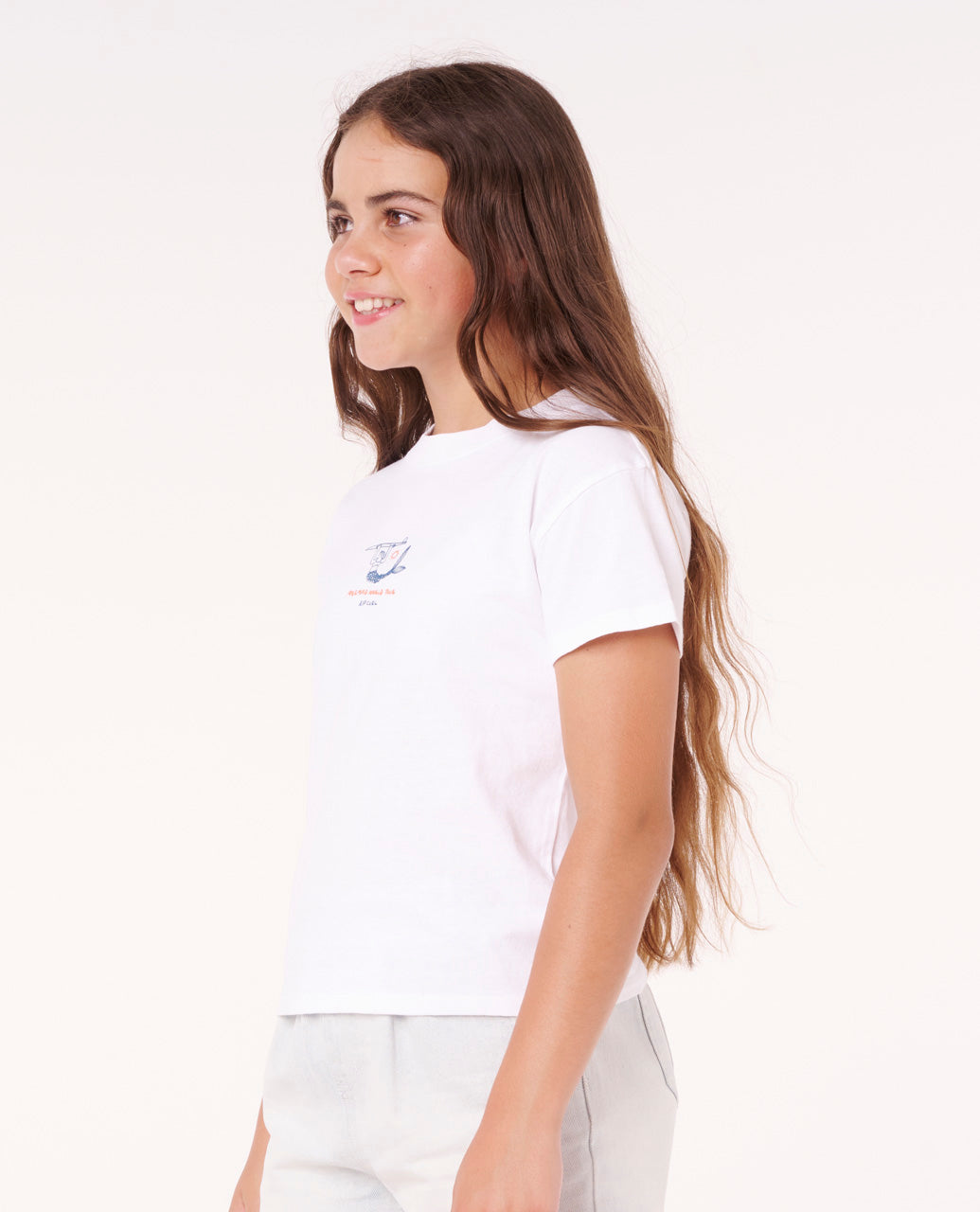 Rip Curl Girl Shore Break Relaxed Tee-Girl 05SGTE