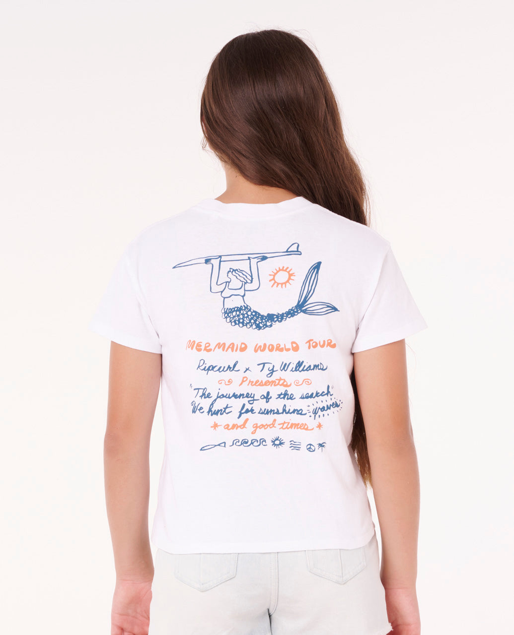 Rip Curl Girl Shore Break Relaxed Tee-Girl 05SGTE
