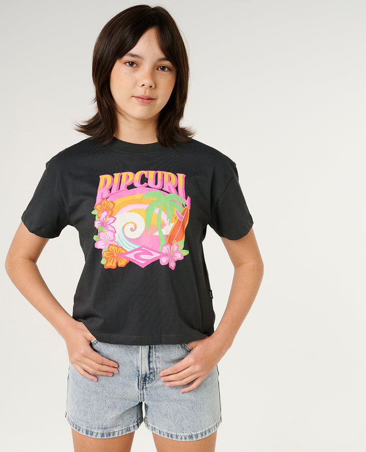 Rip Curl Girl Tropical Dawn Crop Tee- Girl 06QGTE