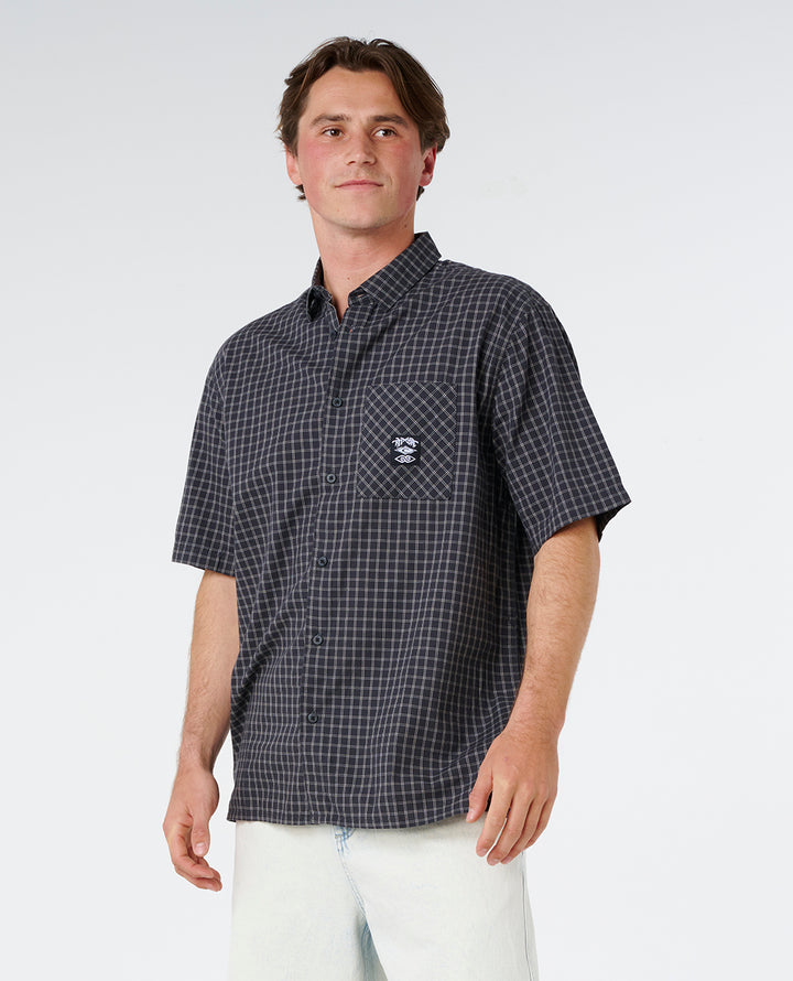 Rip Curl Men Liquid Trips Check S/S Shirt 06WMSH