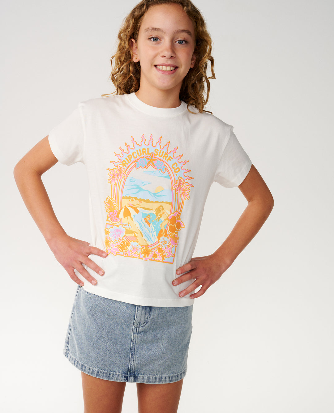 Rip Curl Girl Costa Del Sol Band Tee Girl 07BGTE