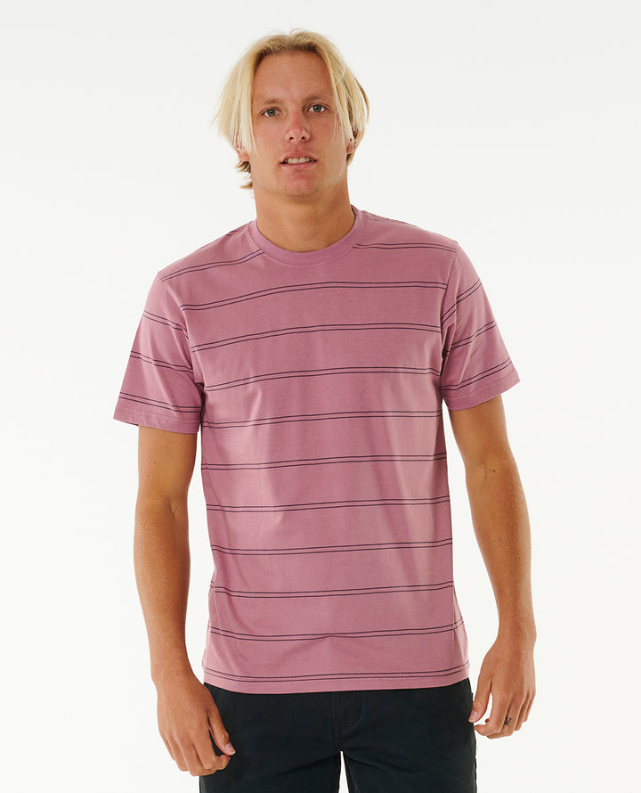 Rip Curl Men Plain Stripe Tee 0BSMTE