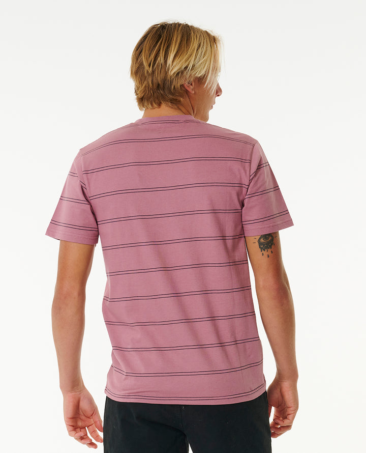 Rip Curl Men Plain Stripe Tee 0BSMTE