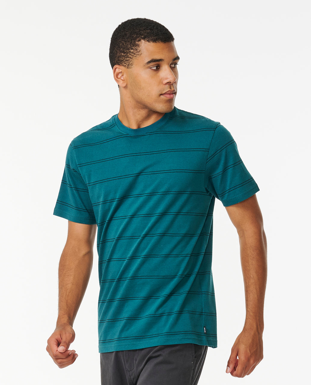 Rip Curl Men Plain Stripe Tee 0BSMTE