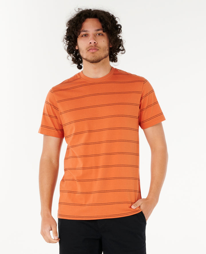Rip Curl Men Plain Stripe Tee 0BSMTE