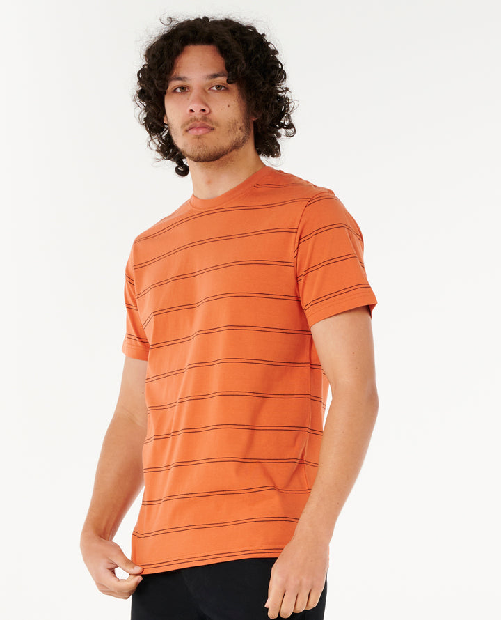 Rip Curl Men Plain Stripe Tee 0BSMTE