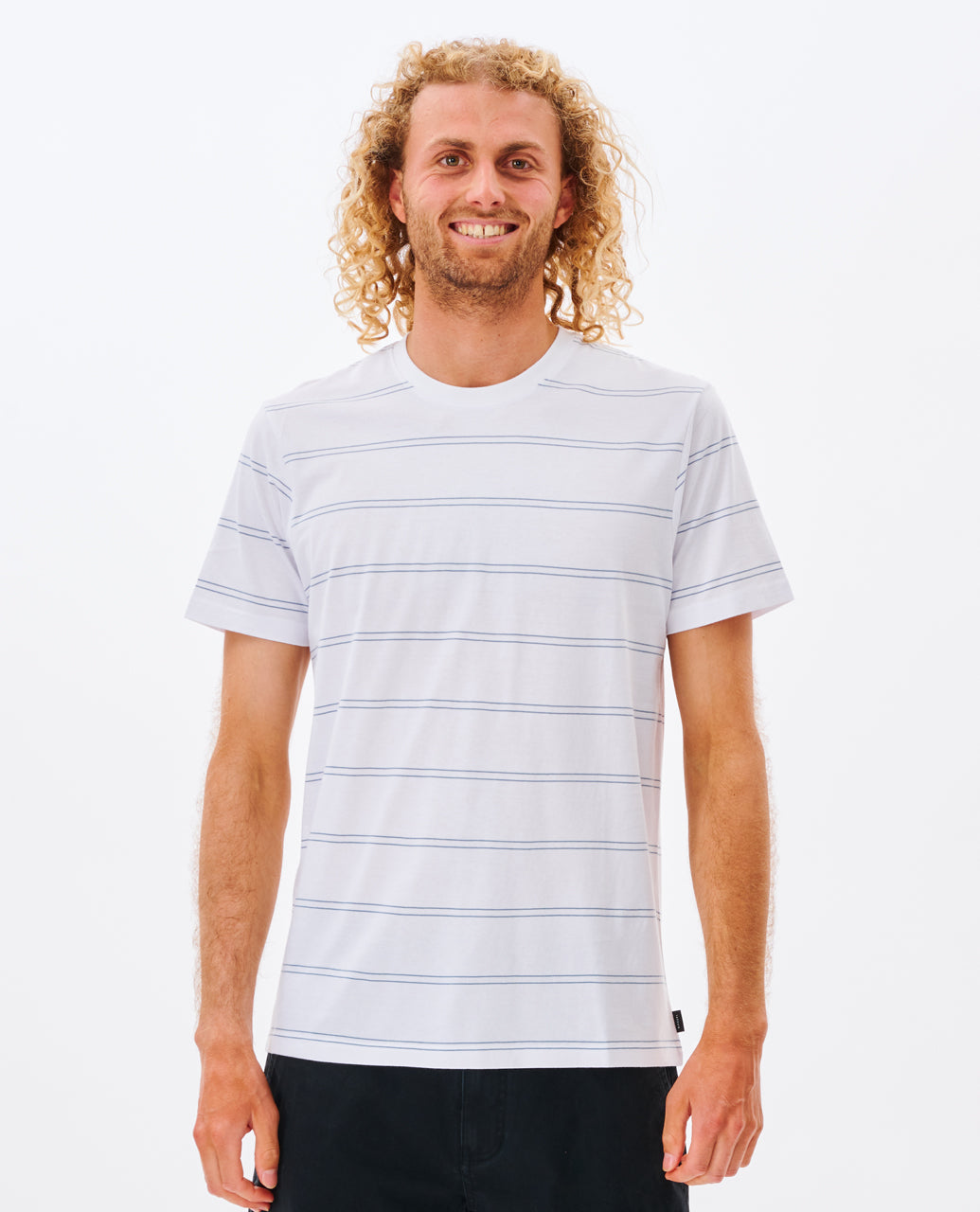 Rip Curl Men Plain Stripe Tee 0BSMTE