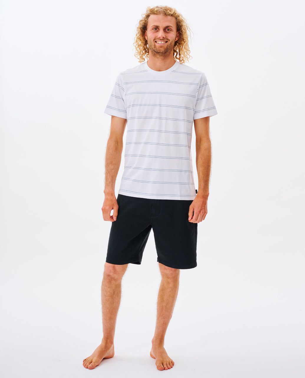 Rip Curl Men Plain Stripe Tee 0BSMTE