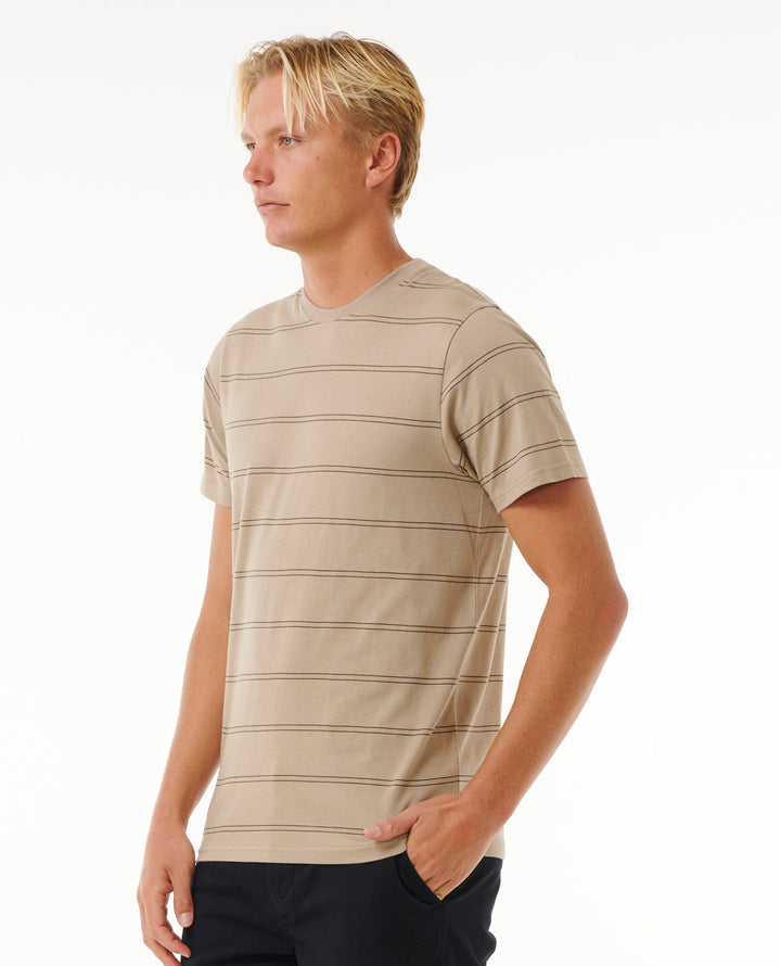 Rip Curl Men Plain Stripe Tee 0BSMTE
