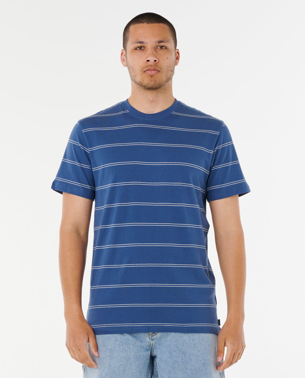 Rip Curl Men Plain Stripe Tee 0BSMTE