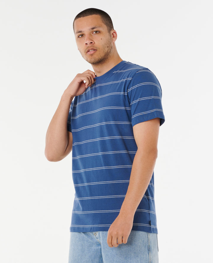 Rip Curl Men Plain Stripe Tee 0BSMTE