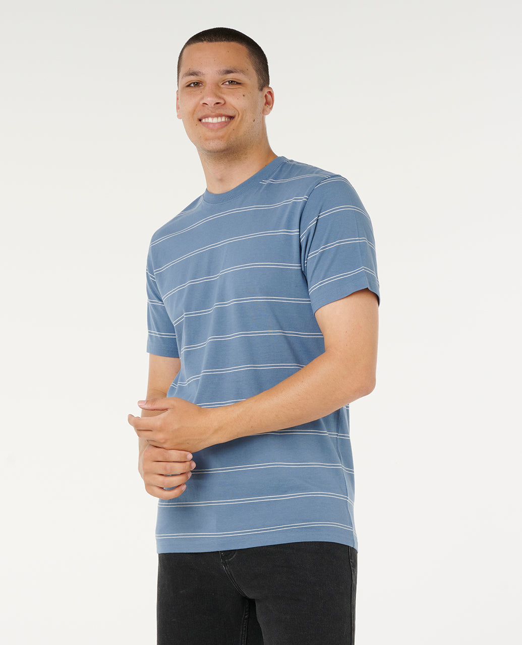 Rip Curl Men Plain Stripe Tee 0BSMTE