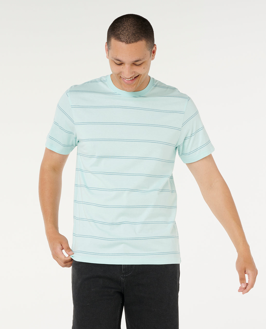 Rip Curl Men Plain Stripe Tee 0BSMTE