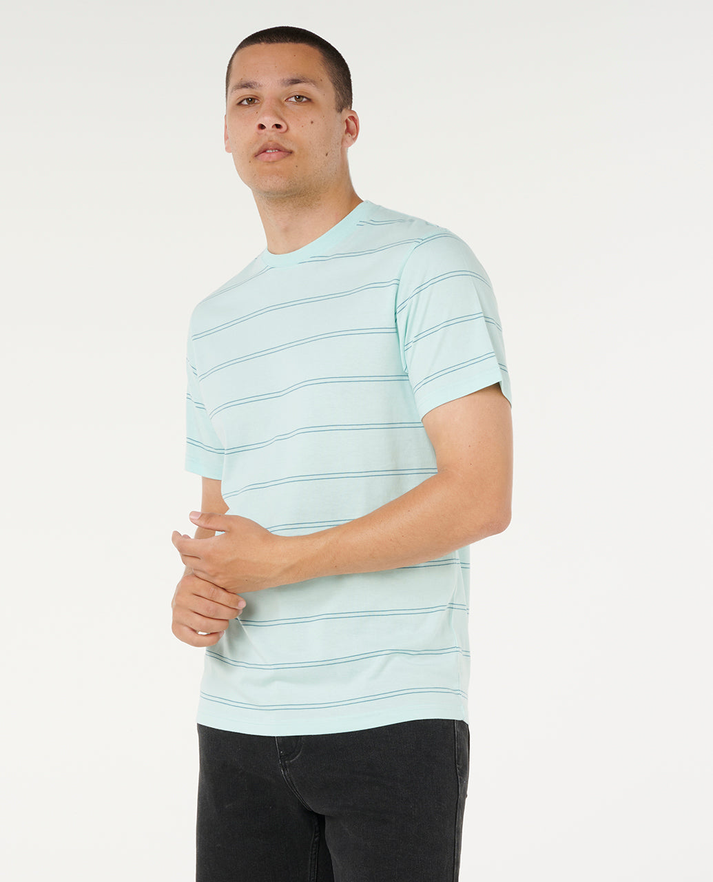 Rip Curl Men Plain Stripe Tee 0BSMTE