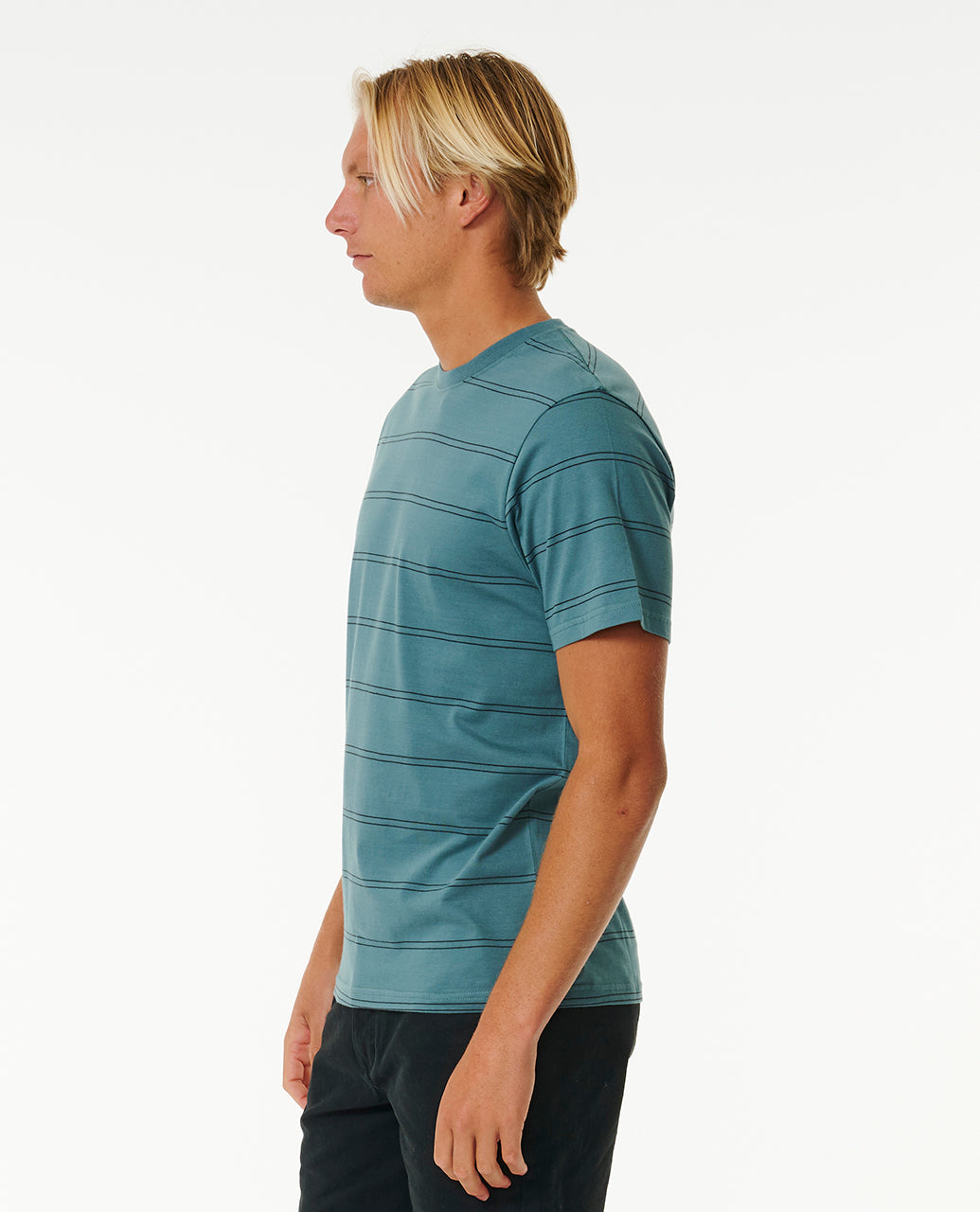 Rip Curl Men Plain Stripe Tee 0BSMTE