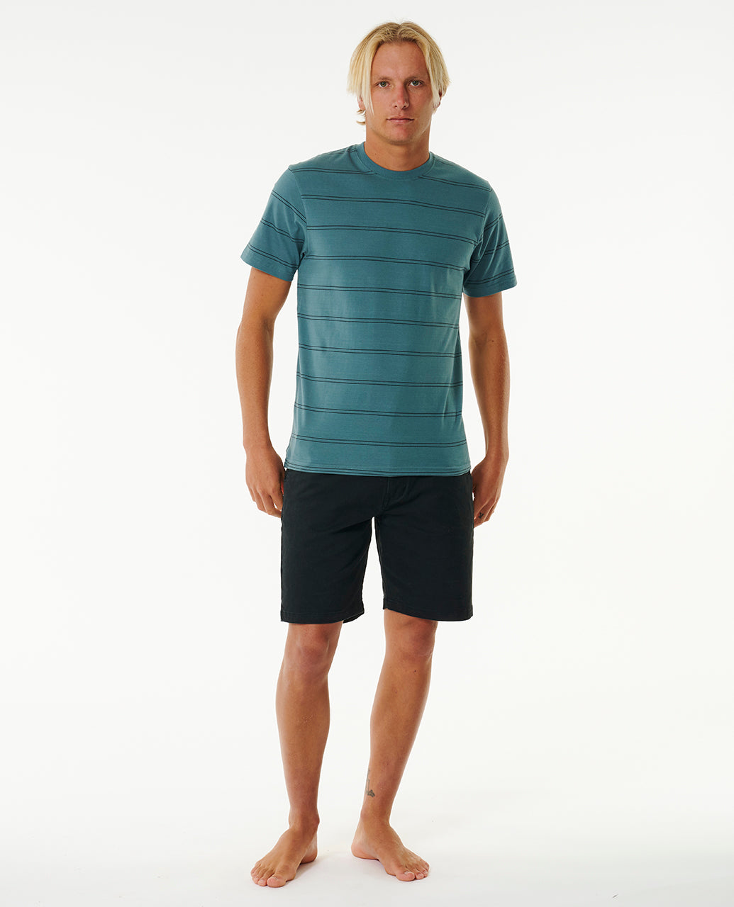 Rip Curl Men Plain Stripe Tee 0BSMTE