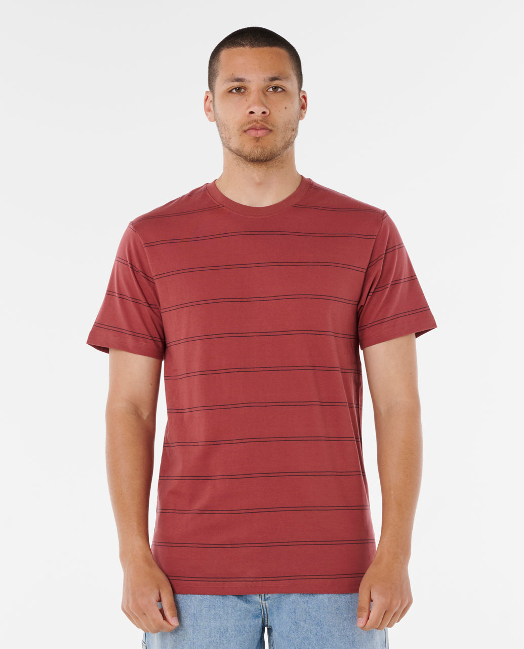 Rip Curl Men Plain Stripe Tee 0BSMTE