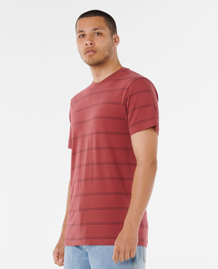 Rip Curl Men Plain Stripe Tee 0BSMTE