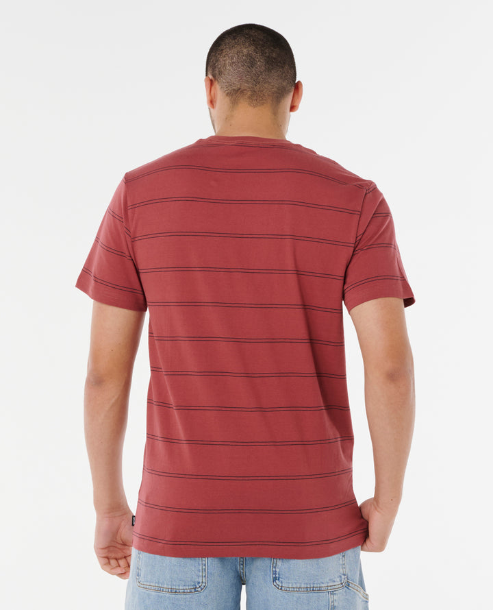 Rip Curl Men Plain Stripe Tee 0BSMTE