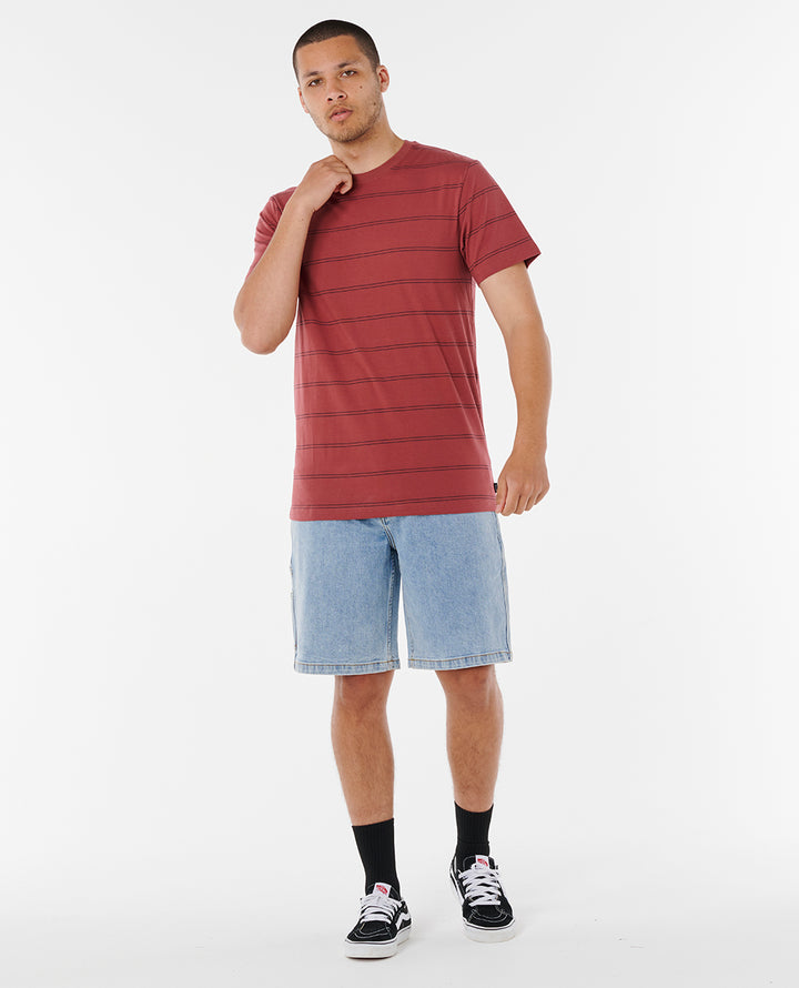 Rip Curl Men Plain Stripe Tee 0BSMTE