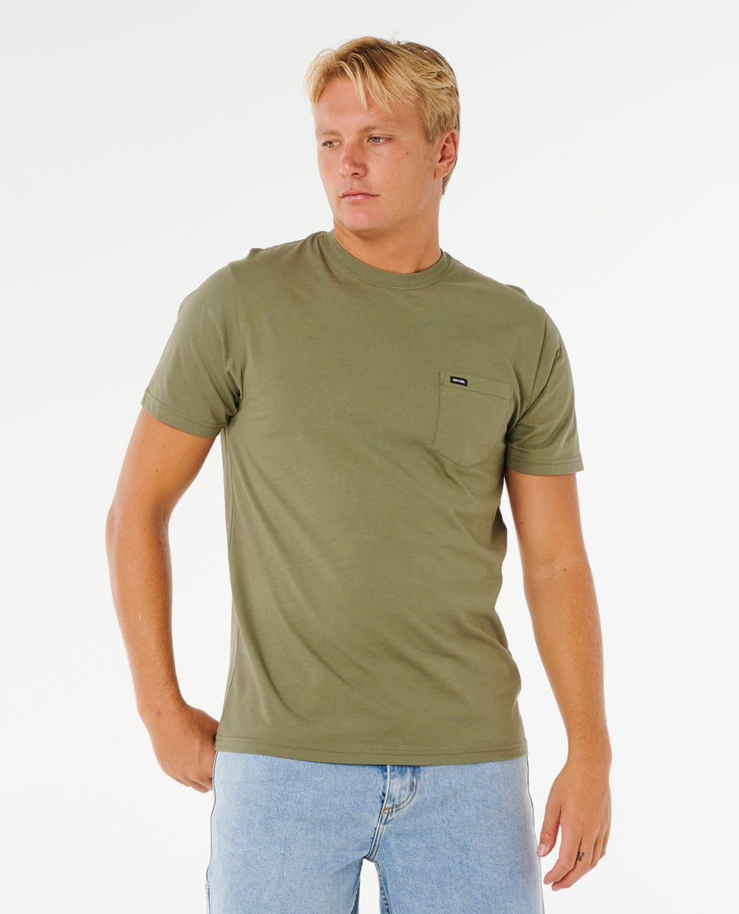 Rip Curl Men Plain Pocket Tee 0BTMTE