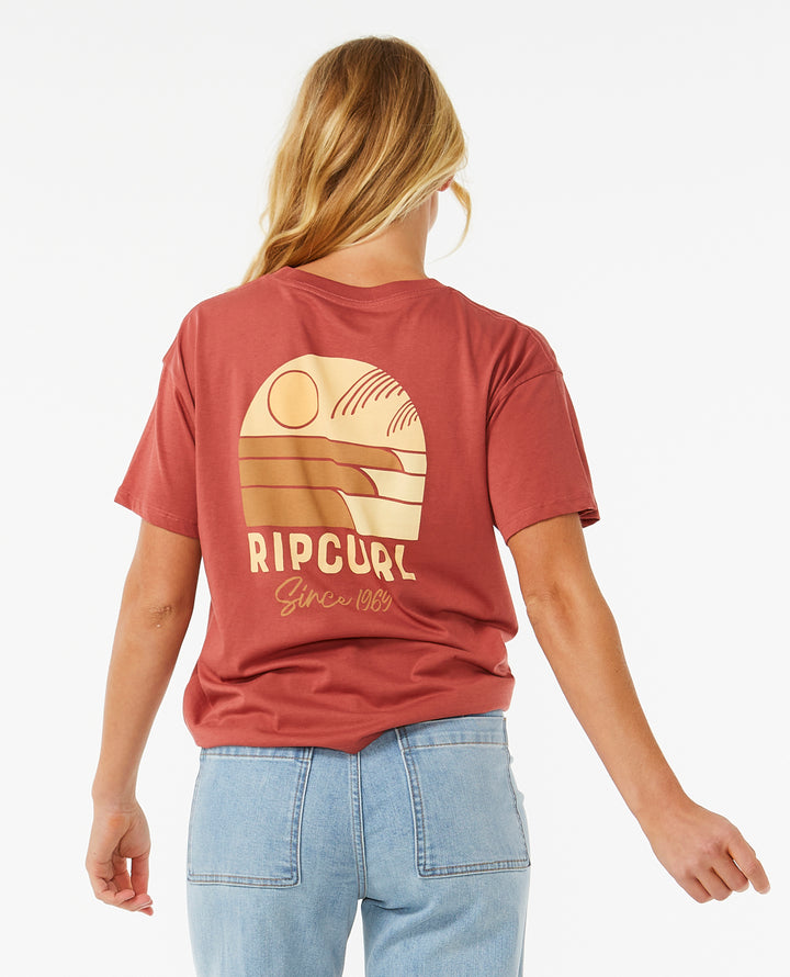 Rip Curl Women Line Up Relaxed Tee 0BYWTE