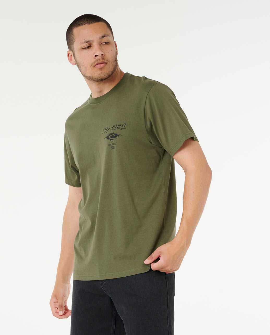 Rip Curl Men Fade Out Icon Tee 0CAMTE