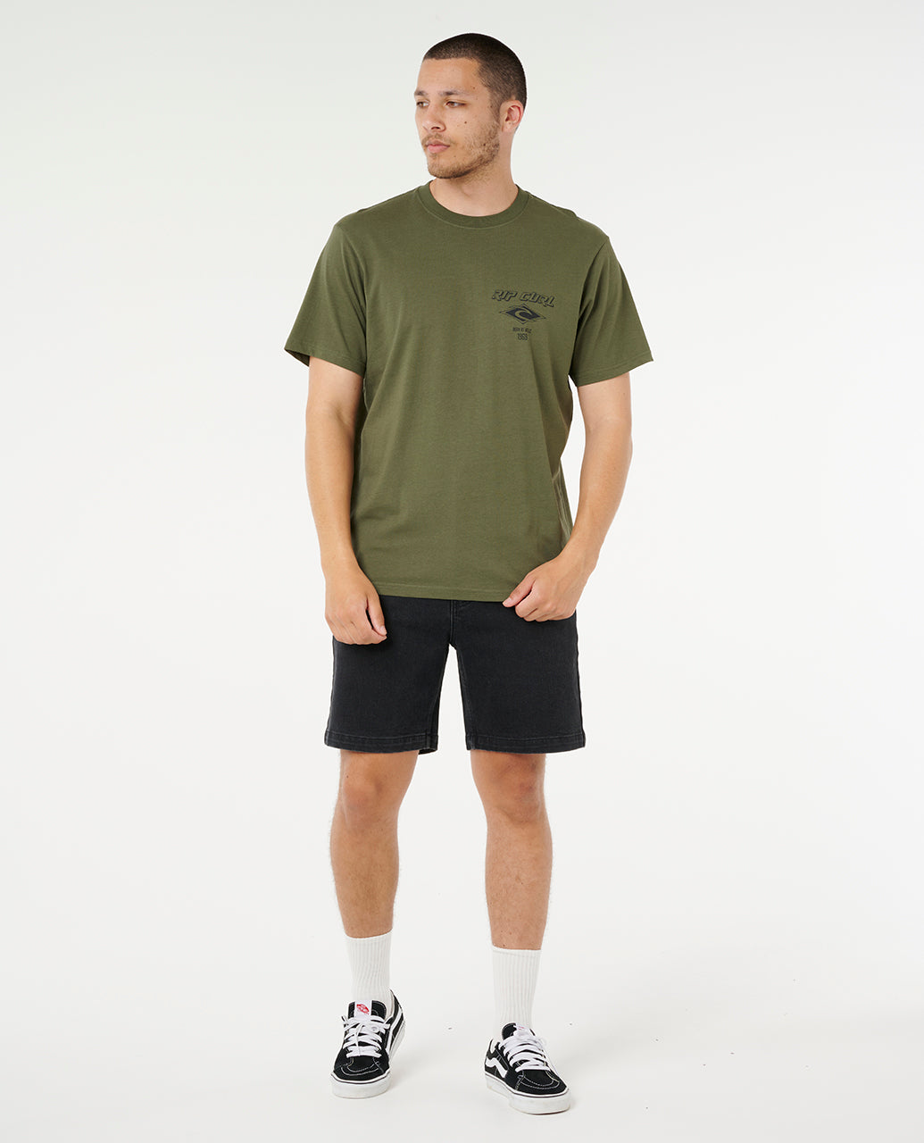 Rip Curl Men Fade Out Icon Tee 0CAMTE