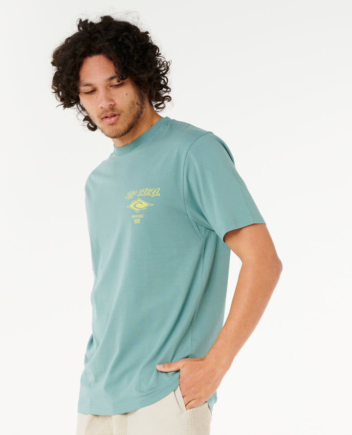 Rip Curl Men Fade Out Icon Tee 0CAMTE