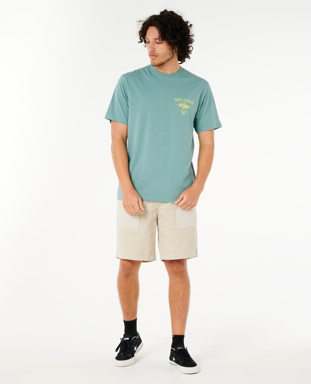 Rip Curl Men Fade Out Icon Tee 0CAMTE