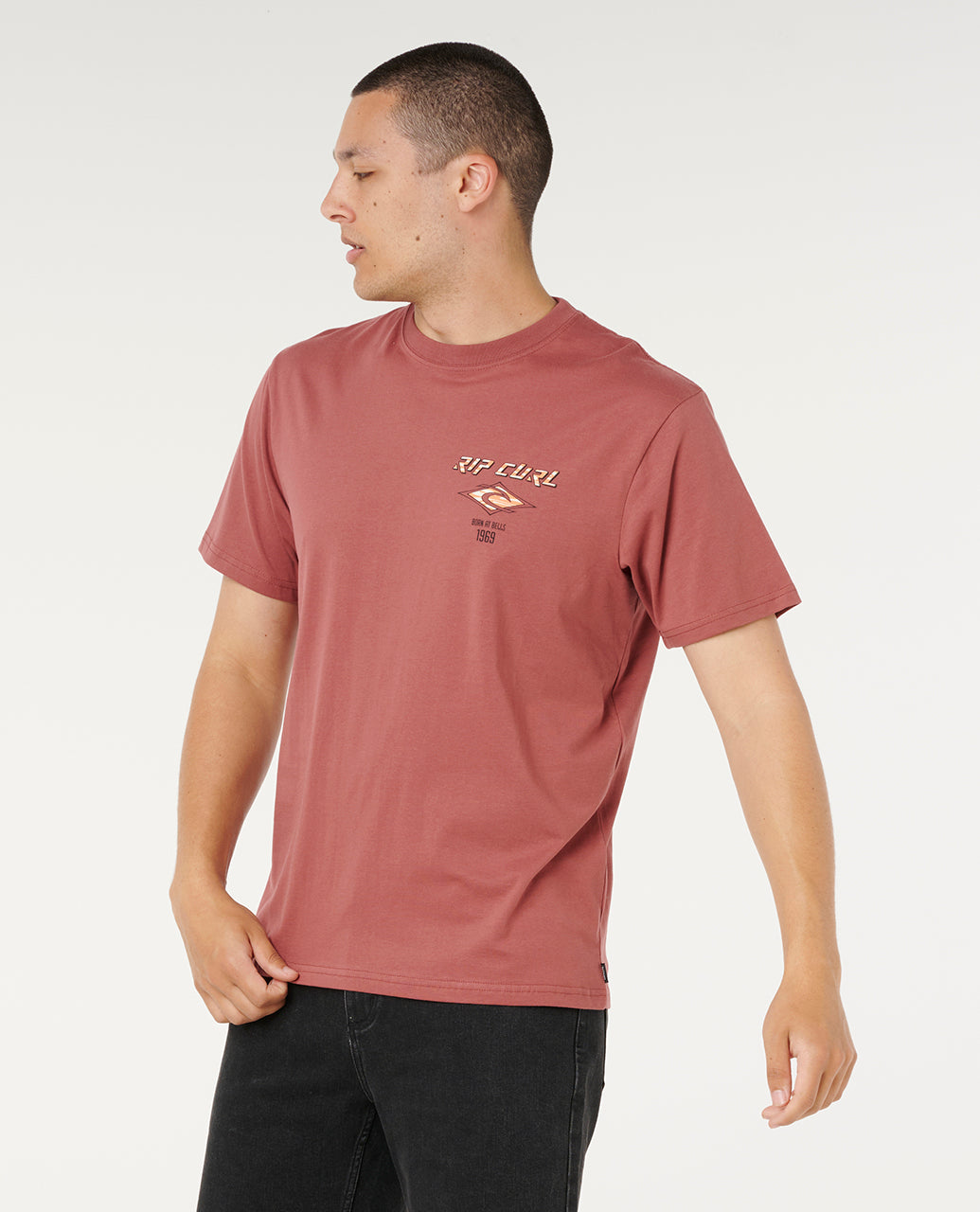 Rip Curl Men Fade Out Icon Tee 0CAMTE