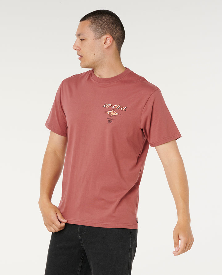 Rip Curl Men Fade Out Icon Tee 0CAMTE