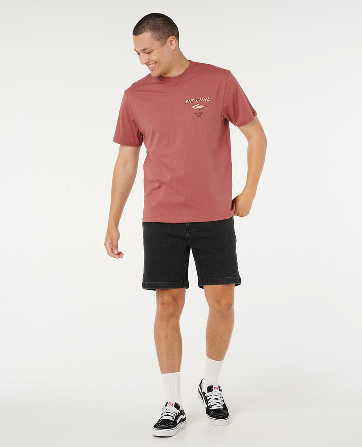 Rip Curl Men Fade Out Icon Tee 0CAMTE