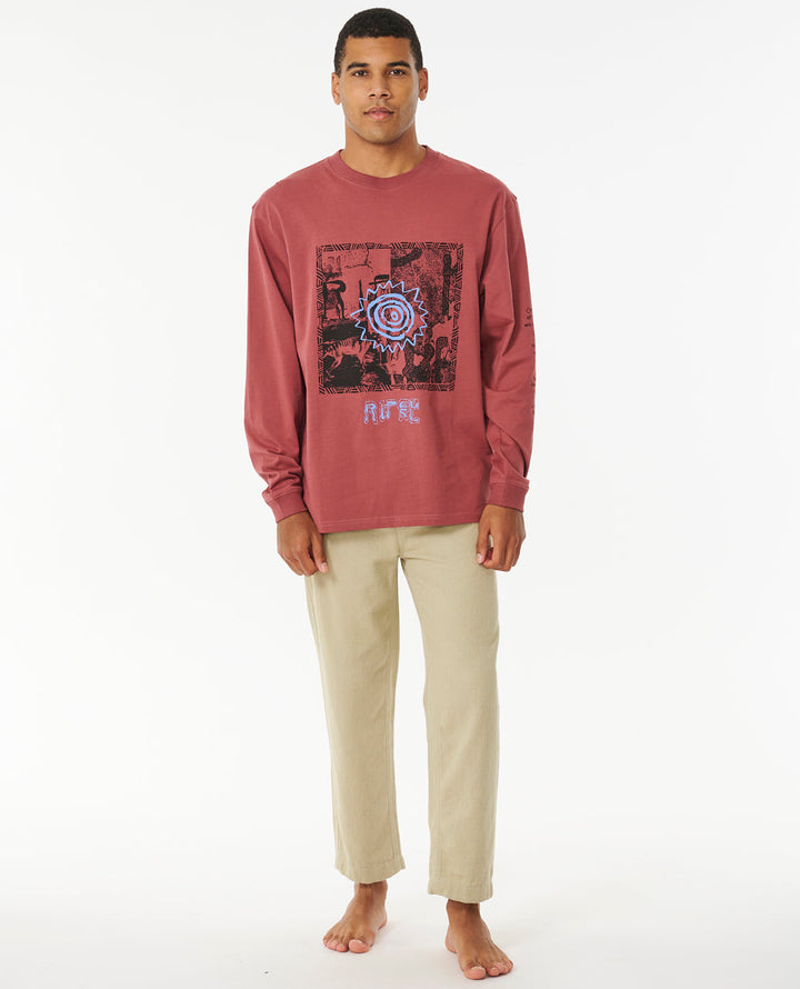 Rip Curl Men Archive Red Sails L/S Tee 0DDMTE