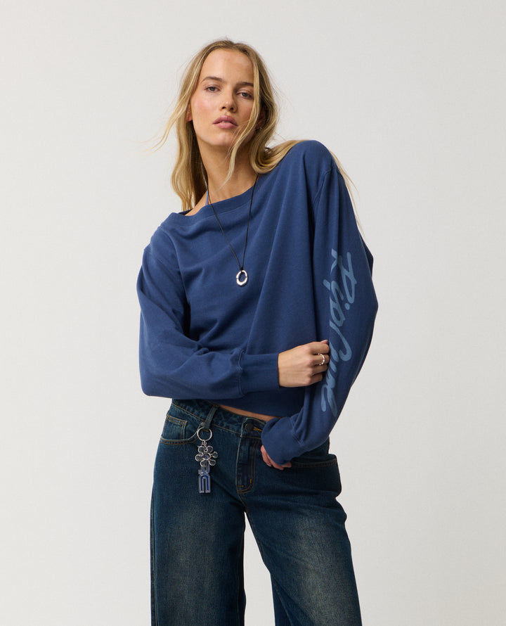 Rip Curl Women Archive: Off Shoulder Crew 0E7WFL