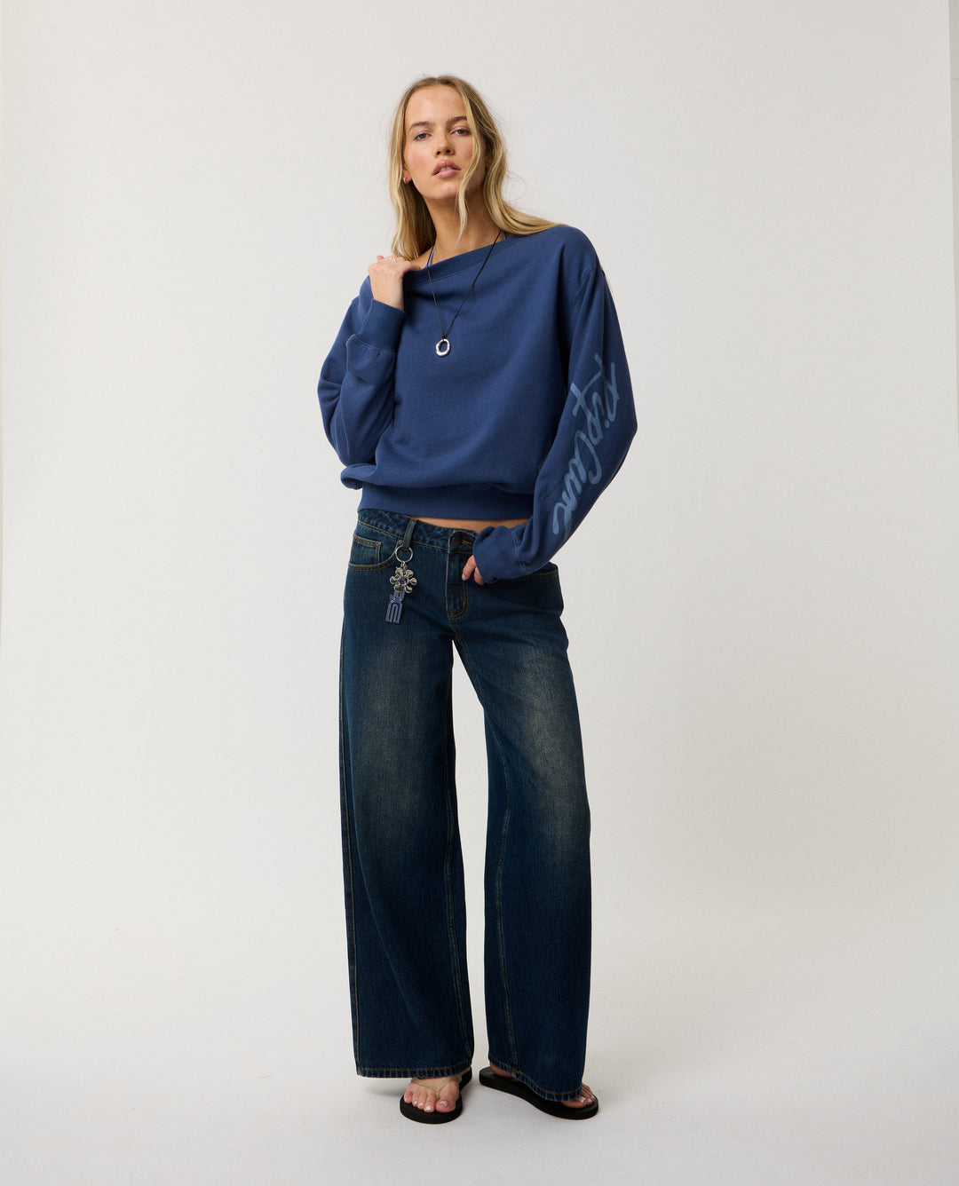 Rip Curl Women Archive: Off Shoulder Crew 0E7WFL