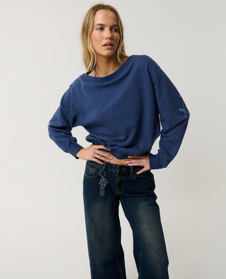 Rip Curl Women Archive: Off Shoulder Crew 0E7WFL