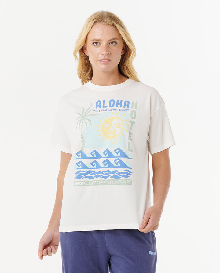 Rip Curl Women Aloha Hotel Relaxed Tee 0JLWTE