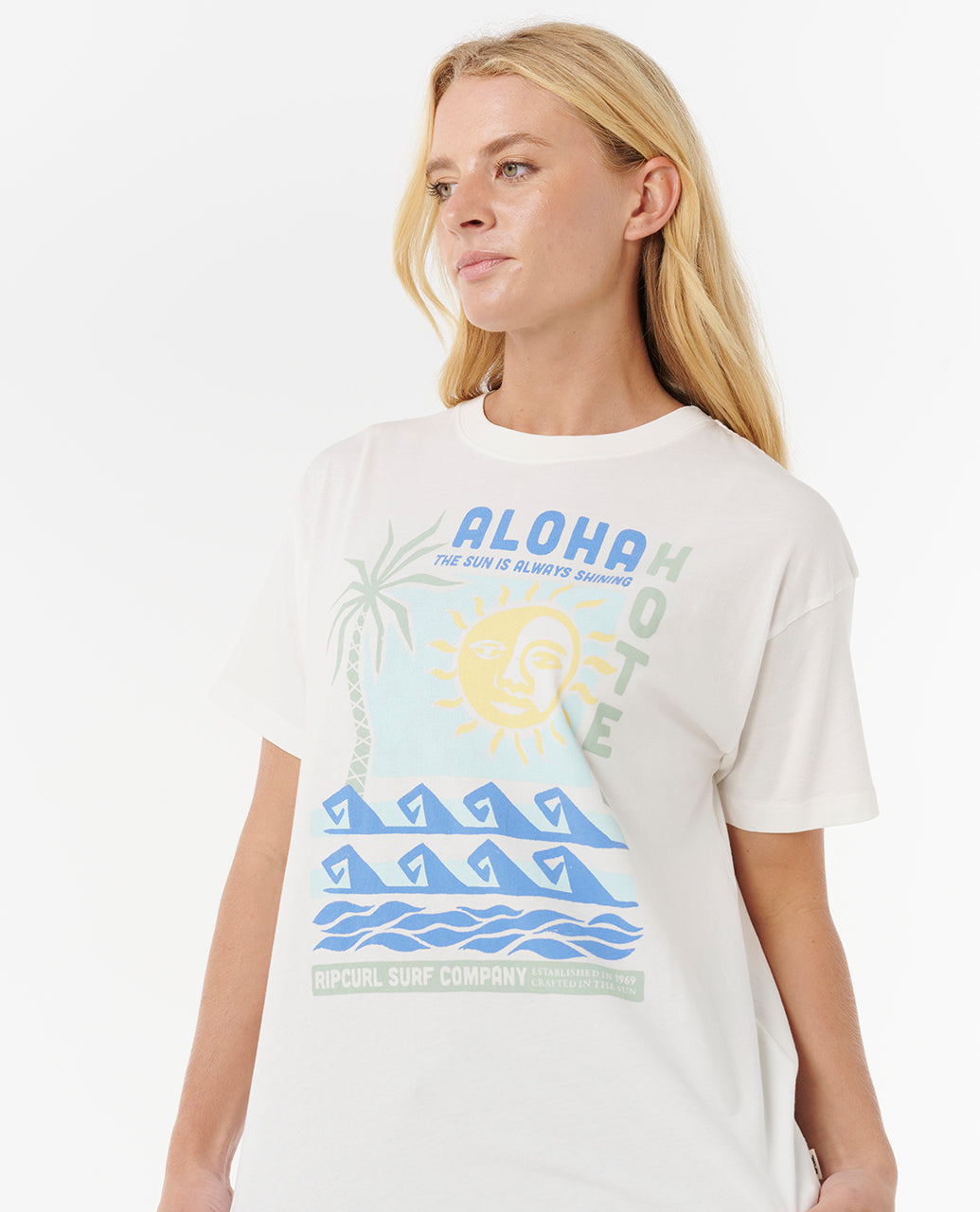 Rip Curl Women Aloha Hotel Relaxed Tee 0JLWTE