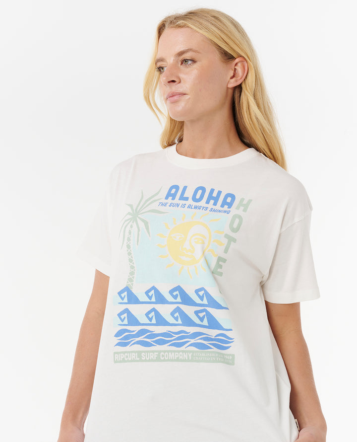 Rip Curl Women Aloha Hotel Relaxed Tee 0JLWTE