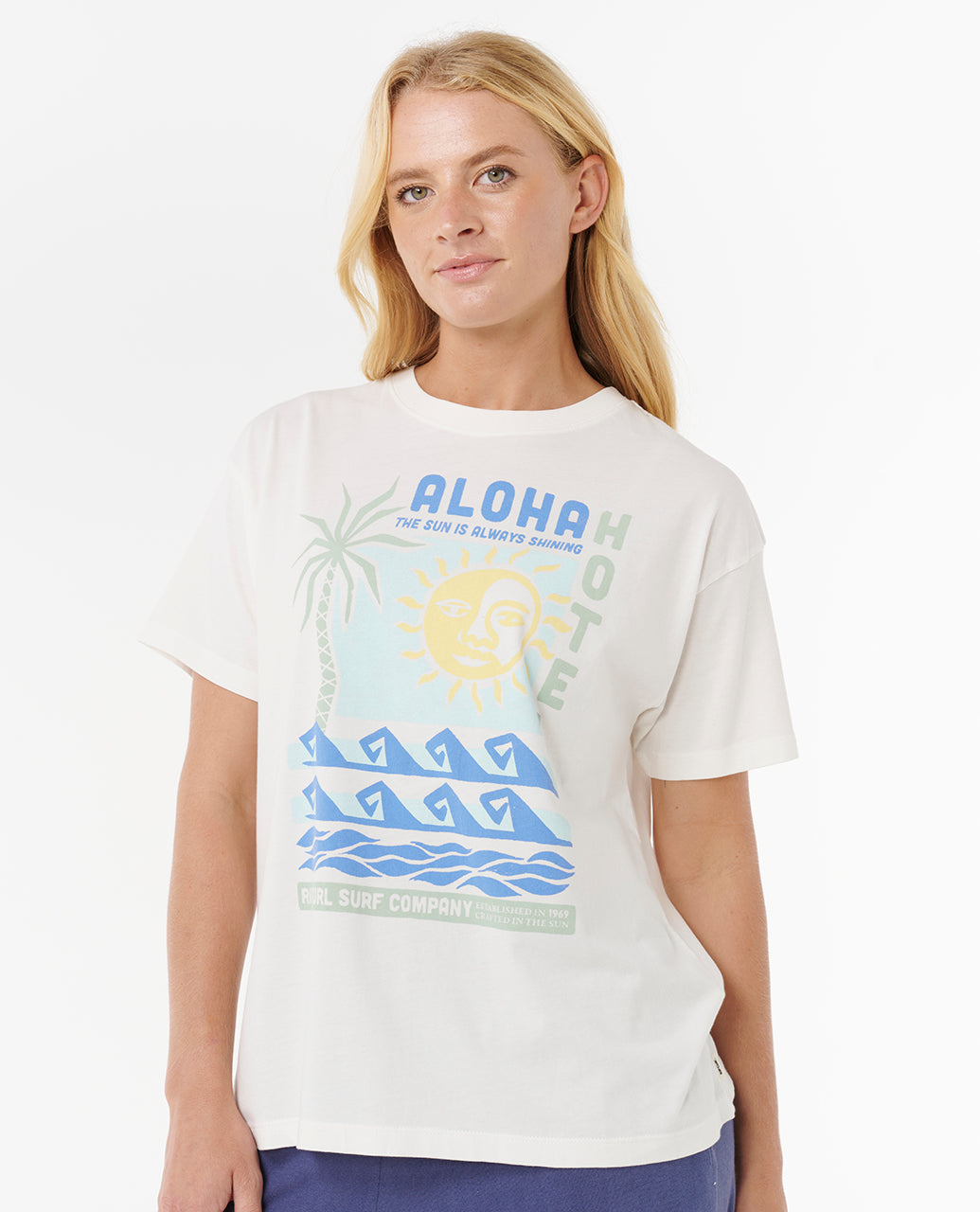 Rip Curl Women Aloha Hotel Relaxed Tee 0JLWTE